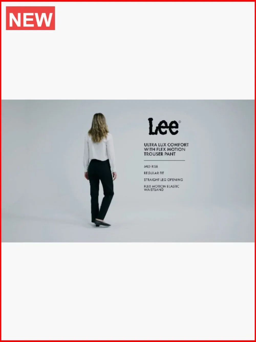 Flex Motion Regular Fit Trouser Pant for Women - Picture 6 of 6